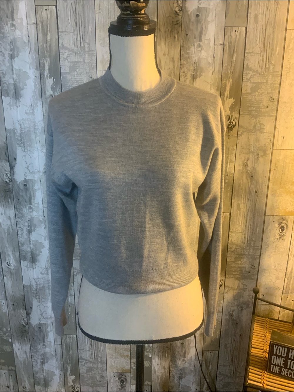 Madewell Light Gray Crewneck Sweater